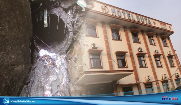 Hotel Duta Kotabumi Diduga Buang kotoran Limbah Cair Sembarangan