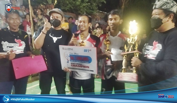Penutupan Turnamen Badminton NATALA SUMEDHA CUP 3, Diwarnai Pesta Kembang Api