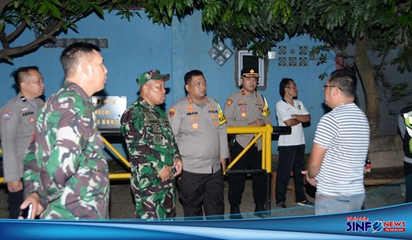 Polisi Bersama TNI Patroli Rumah Kosong Yang Ditinggal Mudik, Nihil Laporan Tindak Pidana