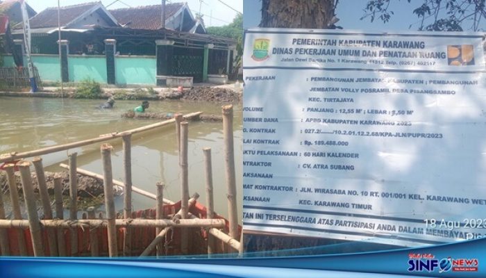 No SPK Tak dicantumkan di Papan Informasi, Pembangunan Jembatan Pisang Sambo Jadi Bahan Pertanyaan Publik