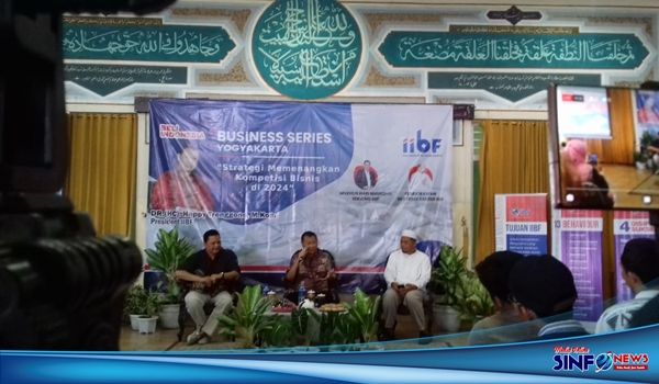 Heppy Trenggono saat menjadi pembicara dalam acara Business Series Yogyakarta@2023SINFONEWS.com