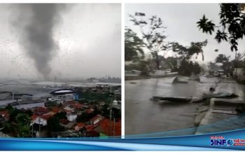 Puting Beliung Terjang Wilayah Sumedang, Akibatkan Pohon Tumbang dan Menerbangkan Sejumlah Atap Rumah