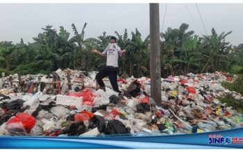 Tumpukan sampah di Desa Purwadana@2024SINFONEWS.com