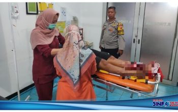 Polisi Cek TKP Kecelakaan di Jalan Raya Malangbong-Limbangan